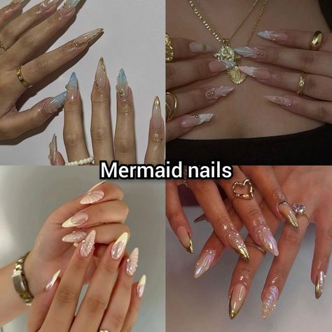 Which one do you choose?? #darkfeminine #darkfemininenails #lightfeminine #lightfeminineenenails #mermaidnails #vampirenails #foryou #foryoupage Nails Pisces, Pisces Nails, Pisces Vibes, Vampire Nails, Mermaid Nails, Pisces Zodiac, You Choose, Nail Ideas, Cute Nails