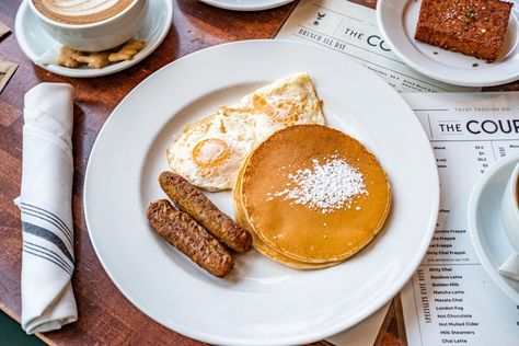 The Infatuation · 9 Great Breakfast Spots In DC Dc Food, Breakfast For A Crowd, Bottomless Mimosas, American Breakfast, Strawberry Mint, The Best Breakfast, Plantains Fried, Breakfast Menu, Morning Food