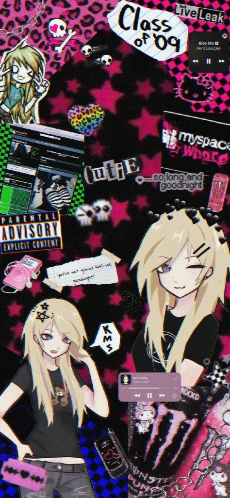 Mine || do not repost Scenecore Character, Scene Pc Wallpaper, Class Of 09 Wallpaper Phone, Emo Pc Wallpaper, Class Of 09 Wallpaper, Emily Class Of 09 Pfp, Scene Wallpaper Laptop, Emily Class Of 09, Scene Aesthetic Wallpaper