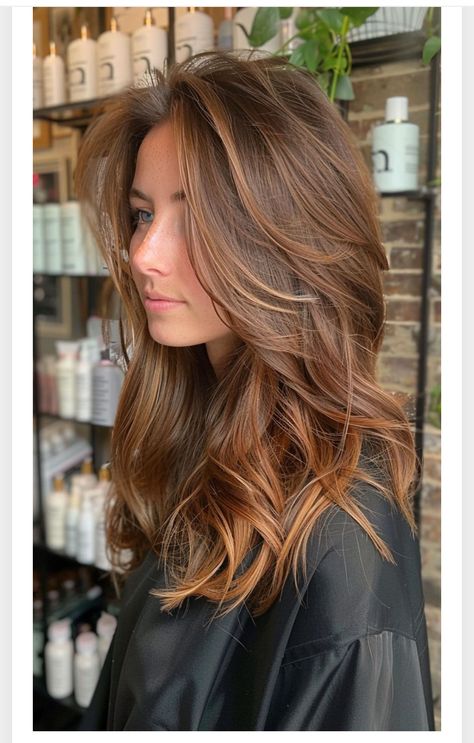 Pretty Natural Hair Color Ideas, Caramel Toned Hair, Hair Color Chocolate Caramel, Auburn Highlights Light Brown Hair, Soft Caramel Hair Color, Medium Golden Mahogany Brown Hair, Deep Caramel Hair, Rich Caramel Brown Hair, Soft Chocolate Brown Hair