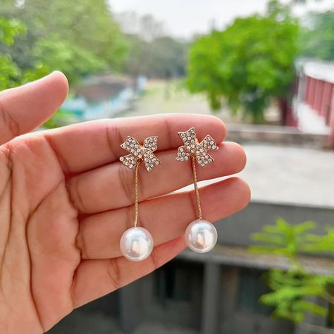 Get any 3 @ 259 only 🦋🎀🥹 So beautiful to elevate any of your fits 😍 DM TO ORDER OR ORDER FROM WEBSITE link in bio 😍 #subhagalankar Korean earrings,stylish earrings,collection,jewellery,college wear earrings,sale ,offer ,jewellery sale ,3 @ 259 jhumke , jhumki , trending , trends ,mom , cousin ,girlfriend,boyfriend ,gift for girlfriend College Wear, Jewellery Sale, Korean Earrings, Stylish Earrings, Stylish Earring, Gift For Girlfriend, Earring Sale, Girlfriend Boyfriend, Website Link