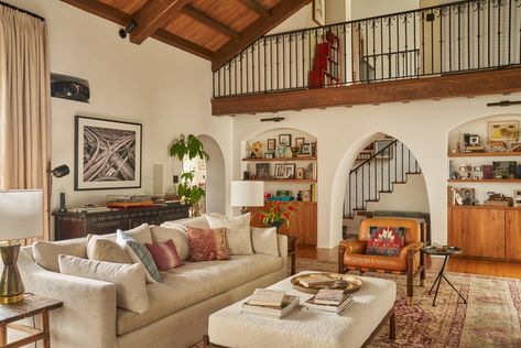 Spanish Living Room, Patrick J Adams, Spanish Home Decor, Adams Homes, Clad Home, Troian Bellisario, Spanish Style Home, Hacienda Style, Colonial Revival