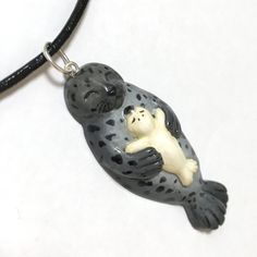 Polymer Clay Seal Necklace Mother and Baby Animal Pendant | Etsy Clay Seal, Mother And Baby Animals, Seal Necklace, Cute Seals, Baby Seal, Animal Pendant, Polymer Clay Animals, Clay Animals, Clay Art Projects