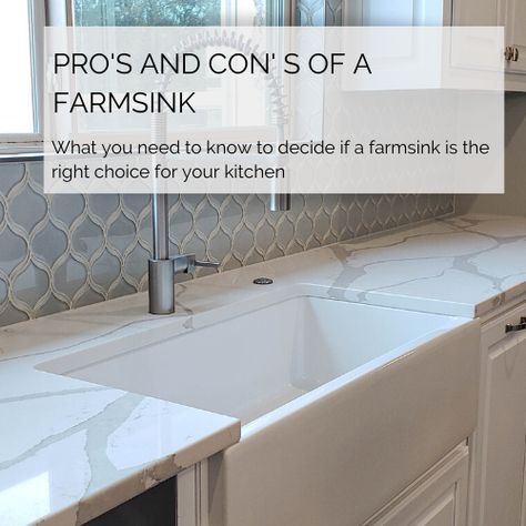 Farmhouse Sink Flush With Counter, Farmhouse Sink With Quartz Countertops, Stainless Steel Vs White Farmhouse Sink, Flush Mount Farmhouse Sink, Undermount Kitchen Sinks Farmhouse, Undermount Apron Kitchen Sinks, Apron Sink Vs Undermount, White Farm Sink Kitchen, Under Mount Farmhouse Sink