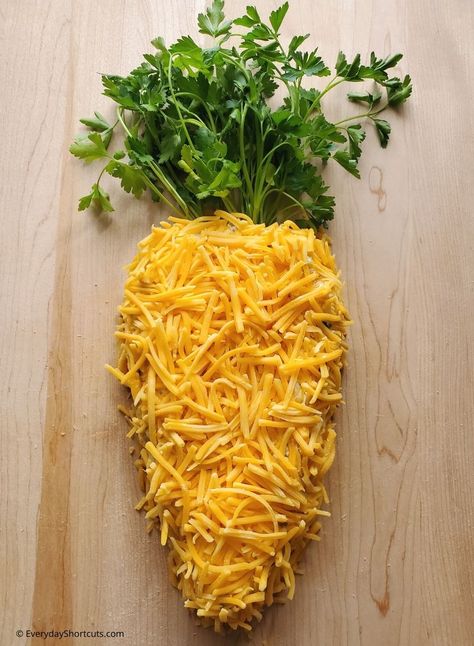 Easter Carrot Cheese Ball, Carrot Shaped Cheese Ball, Carrot Cheese Ball, Easter Cheese Ball, Easter Dips, Shaped Cheese Ball, Char Board, Easter Appetizer, Easter Snack