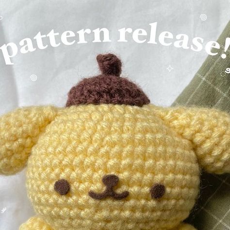 m i c h e l l e 🧸 on Instagram‎: "🍮 Pompompurin Pattern Release + Tester Appreciation Post 🍮 hello, hello! purins pattern is now live on my kofi, etsy, and @ribblr_it shops, all linked in my bio! (note that the pattern will only be live on etsy for around 2 weeks!) you’ll be able to find the on all of my shops for 15% off until june 11th! use code “pitatto15” on kofi if you don’t see the discount. if you’re planning to get the pattern for cinna and pocha as well, stay tuned until june 11th fo Pompompurin Crochet Pattern, Pompompurin Pattern, Crochet Pompompurin, Crochet Baby Boy Blanket, Baby Boy Crochet Blanket, Crochet Project Ideas, Baby Boy Blanket, Boy Blanket, Crochet Baby Boy