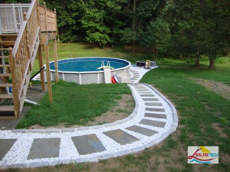 above ground pool landscaping ideas photos | Pool Landscaping Cheap Above Ground Pool, Kleiner Pool Design, Swimming Pool Landscaping, Pool Landscape, Pool Landscape Design, Above Ground Pool Landscaping, Above Ground Pool Decks, Backyard Pool Landscaping, Above Ground Swimming Pools