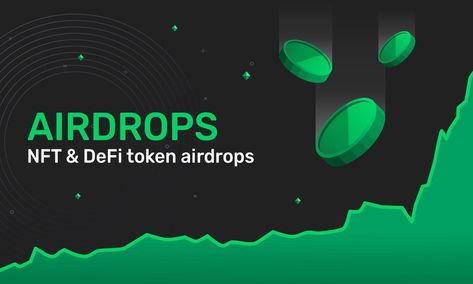 Airdrop NFT and Green Token Cryptocurrencies with price all time high. Banner for marketing airdrops crypto. Vector illustration. Airdrop Crypto, Cityscape Photos, Nature Backgrounds, Background Banner, Banner Design, All Time, Vector Art, All About Time, Vector Images