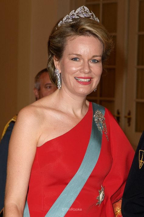 Queen Mathilde Of Belgium, Prince Frederik Of Denmark, Hm The Queen, Royal Tiaras, Style Royal, Princess Alexandra, European Royalty, Gala Dinner, Crown Princess