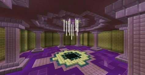 Minecraft End Portal, Portal Room, Minecraft Portal, Mc Build Ideas, Ideas Para Minecraft, Minecraft Base, Portal Design, Minecraft Idea, Minecraft Structures