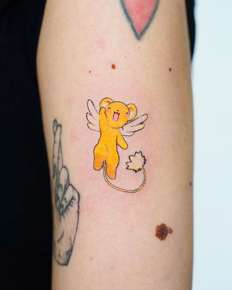 Cardcaptor Sakura Tattoo, Anime Tattoos Ideas, Candy Tattoo, Sakura Tattoo, Timeless Tattoo, Small Tats, Geek Tattoo, Cute Little Tattoos, Tattoo S