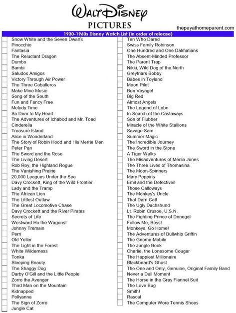 Disney Movie Checklist, Disney Movie Marathon, Movie Checklist, Marathon Poster, Disney Original Movies, Movie Watch List, All Disney Movies, Disney Movies List, Walt Disney Movies