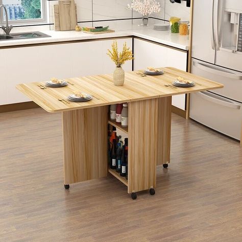 Movable Table, Home Furniture Living Room, Foldable Dining Table, Movable Storage, Dining Table Modern, Extendable Table, Folding Dining Table, Furniture Material, Wallpaper Flowers