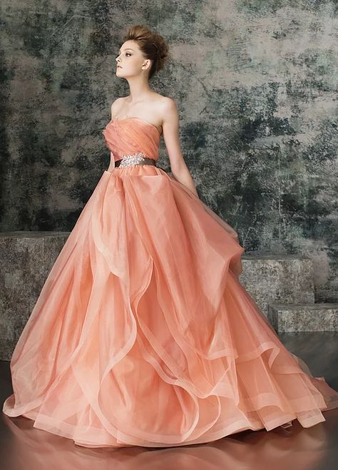 Peach Ball Gown, Peach Aesthetic, Peach Color, Ball Dresses, Ball Gown, Ball Gowns, Girls Dresses, Formal Dresses, Dresses