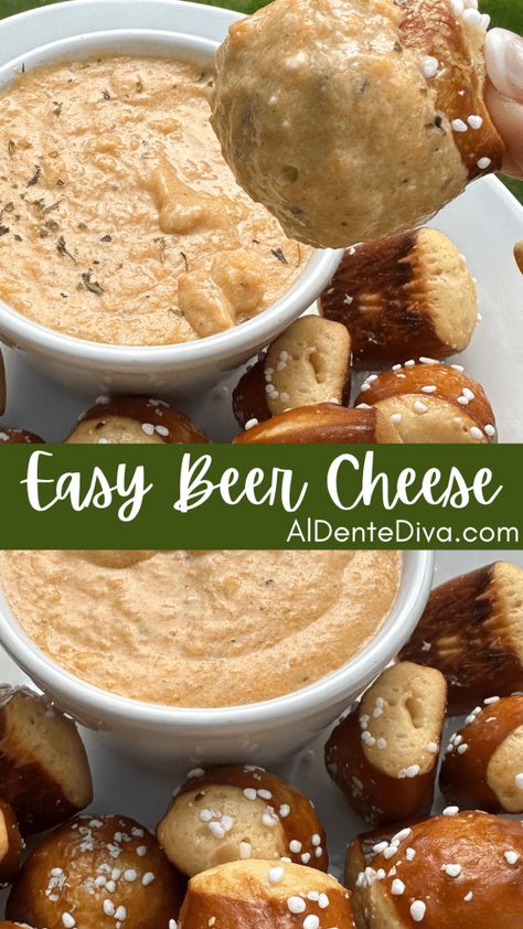 EASY BEER CHEESE Easy Beer Cheese Dip 3 Ingredients, Easy Beer Cheese, Pub Cheese Dip, Pub Cheese, Beer Cheese Recipe, Beer Cheese Sauce, Beer Cheese Dip, Homemade Beer, Cheese Dip Recipes