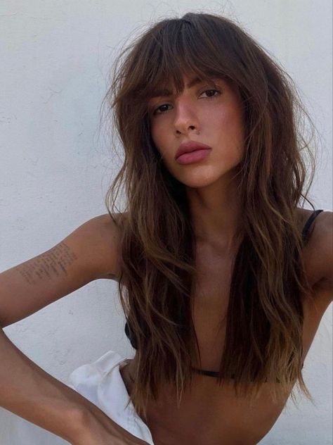 Wispy Bangs Hairstyles, Blonde Hair With Fringe, Rambut Brunette, Shaggy Haircuts, Bangs Hairstyles, Bangs With Medium Hair, European Hair, Blonde Hair Inspiration, Have Inspiration