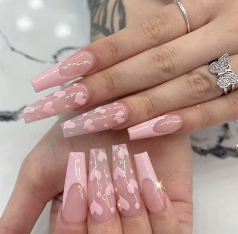 Paznokcie Hello Kitty, Grunge Nails, Classy Acrylic Nails, Dope Nail Designs, Really Cute Nails, Long Acrylic Nails Coffin, Acrylic Nails Coffin Pink, Long Square Acrylic Nails, Kawaii Nails