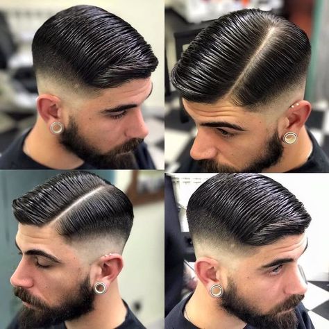 Mens Haircuts 2022, Brylcreem Hairstyles, Best Mens Haircuts, Greaser Hair, Haircuts 2022, Beard Haircut, Cool Mens Haircuts, Mens Hairstyles Thick Hair, Faded Hair