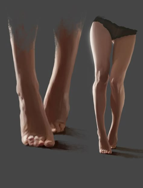 Leg Anatomy, Drawing Legs, Digital Painting Techniques, Anatomy Sketches, Affinity Photo, Anatomy Poses, Anatomy For Artists, Animal Illustrations, Digital Paintings