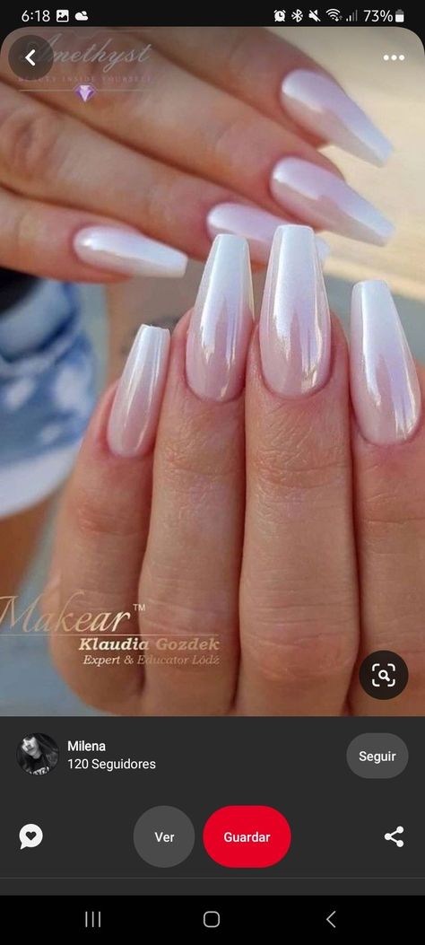 Baby Boomers Nails, Gel Nails French, Engagement Nails, Nails Ballerina, Glam Nails, Elegant Nails, Prom Nails, Baby Boomer, Cool Nail Designs