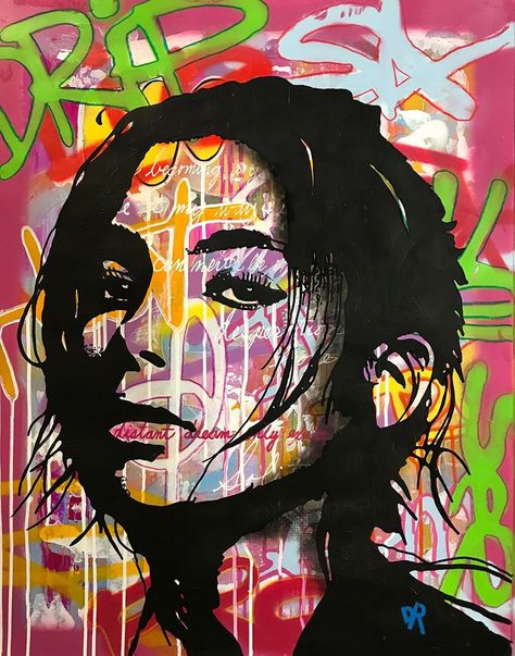 Graffiti Style Portrait, Funky Portraits, Streetart Inspiration, Dean Russo Art, Importance Of Art, Art Alevel, Protest Art, Dorm Art, Graffiti Style Art