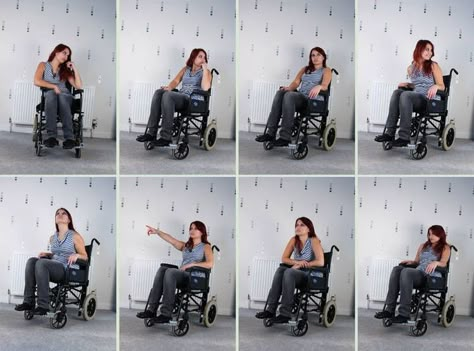 Wheelchair Drawing, Wheelchair Poses, Irl References, Poses For Art, Poses Expressions, Poses Anatomy, Reference For Art, Poses Art, Poses For Drawing