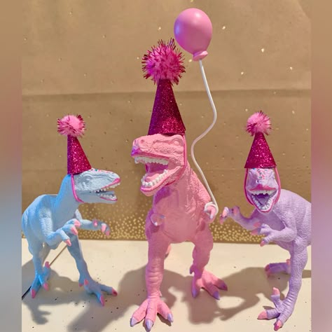 You can’t sit with us Pink Dinosaur Party Centerpieces, Dinosaur Birthday Party 3, Dinosaur Party Centerpiece, Girly Dinosaur Party, Girl Dinosaur Birthday Party, Pink Dinosaur Party, Girly Dinosaur, Girl Dinosaur Birthday, Dinosaur Birthday Party Decorations