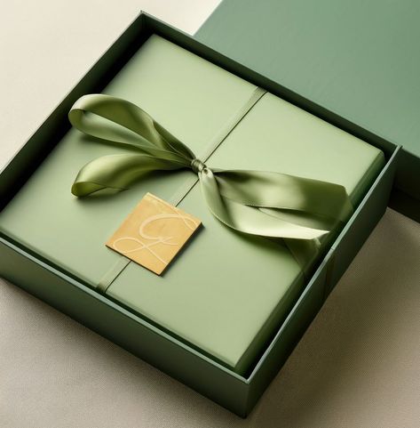 Green gift box mockup, editable design | premium image by rawpixel.com / Boom Luxury Green Branding, Luxury Box Design Packaging Ideas, Luxury Gift Box Design, Green Box Packaging, Green Packaging Design, Jewel Packaging, Gift Box Photography, Gift Bag Packaging, Brand Theme