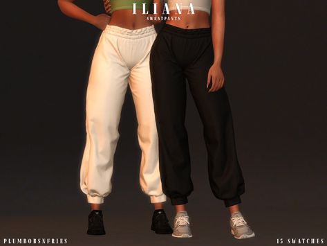 Ts4 Sweatpants, Brandy Sims, Sims 4 Cc Sweatpants, Sims Bottoms, Sims4cc Clothes, Ts4 Mods, Sims 4 Tsr, Cc Sims4, Sims Clothes