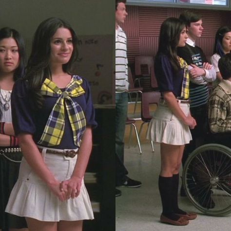 Glee Fashion, Fashion Tv, Glee, Cheer Skirts, Movies And Tv Shows, Tv Shows