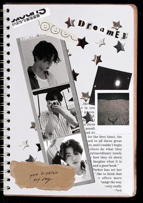 Jungkook Scrapbook, Jungkook Journal Ideas, Jungkook Journal, Scrapbook Edit, Jungkook Edit, Scrapbook Book, Scrapbook Journal, Digital Scrapbook, Journal Ideas