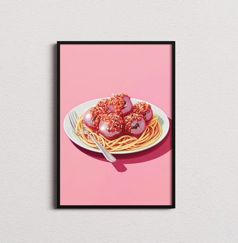 Spaghetti disco balls 🪩! The cutest printable ever!!! After payment you will get 5 files, each is in a different ratio to suite your preferences. Available on Lala and Jull shop on Etsy! Spaghetti Illustration, Pink Disco Ball Painting, Disco And Tequila Poster, Discoball Print, Background Sparkle, Fresh Spaghetti, Aesthetic Printables, Fun Restaurant, Disco Wall Art Print