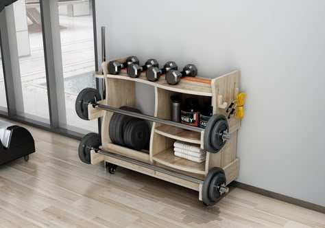 Gym Equipment Storage, Fitness Equipment Storage, Furniture Australia, Gym Rack, Home Gym Storage, Gym Organizer, Diy Gym Equipment, Leg Exercise, Diy Home Gym