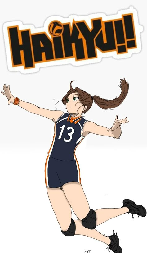 What's your fav haikyuu character? (I draw it on phone it took me 5 hours) #haikyuu #myoc #volleyball Anime Volleyball Oc, Volleyball Girl Drawing, Volleyball Facts, Volleyball Drawing, Volleyball Wallpaper, Volleyball Poses, Volleyball Anime, Volleyball Outfits, Haikyuu Characters