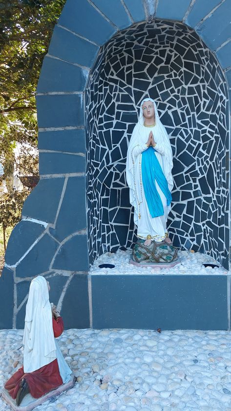 Lourdes Grotto, Grotto Design, Mary Pictures, Jesus And Mary Pictures, Raleigh Nc, Jesus, Collage, Pins, Quick Saves