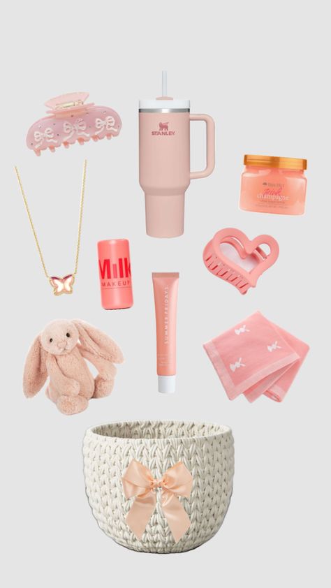 easter basket inspo! #inspo #easter #basket #easterbasket #pink #coquette #spring Coquette Spring, Pink Coquette, Milk Makeup, Summer Fridays, Summer Makeup, Easter Basket, Easter Baskets, Easter, Makeup