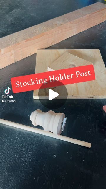 Lauren | LF Rustics, LLC on Instagram: "Stocking Holder Post #christmasdecor" Stocking Holders Diy Wooden, Stocking Holder Post, Stocking Holders Diy, Make A Stocking, Wood Stocking Holder, Diy Stocking Holder, Diy Stockings, Christmas Stockings Diy, Stocking Holder