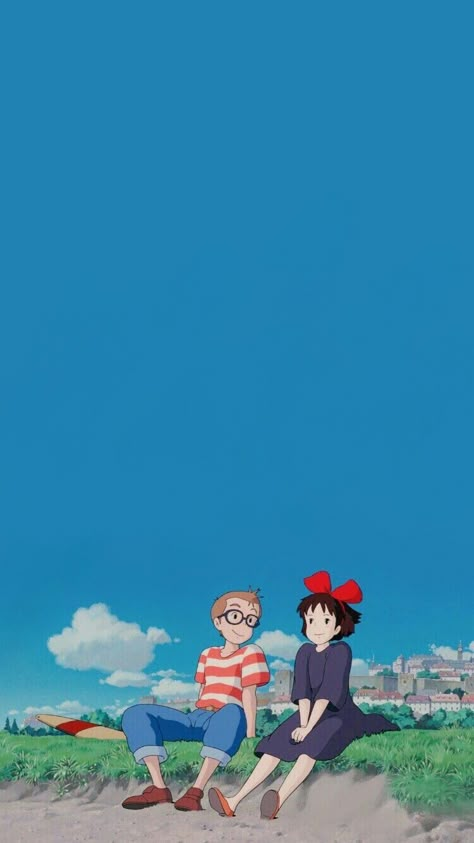 Studio Ghibli Wallpaper, Ghibli Wallpaper, Movies Wallpaper, Wallpaper Studio, Personajes Studio Ghibli, Studio Ghibli Background, طابع بريدي, Ghibli Artwork, Kiki Delivery