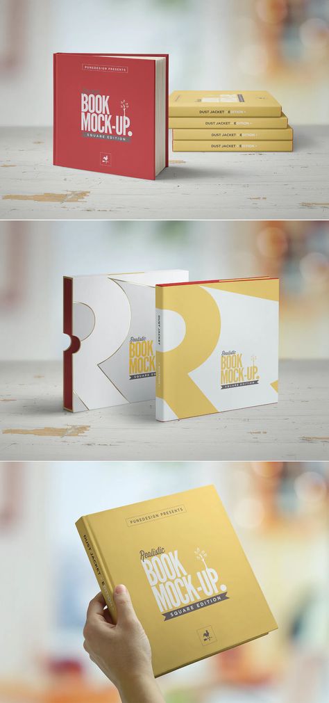 Square Book Mockup / Dust Jacket Edition Square Book Cover Design, Squared Notebook, Book Mockup, Foil Stamp, Report Design, Stack Of Books, Annual Report, Foil Stamping, Short Story