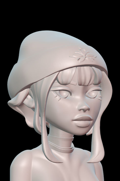 Nomad Sculpt on Ipad Pro @cybr.storm 3d Sculpting Reference, 3d Nomad Sculpt, Nomad Sculpt, Zbrush Hair Sculpt, Zbrush Character Sculpture, 3d Sculpting, 3d Ideas, Graphic Arts, Character Modeling