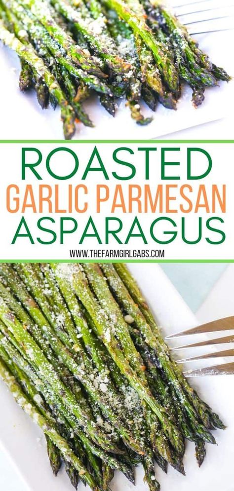 Garlic Parmesan Asparagus, Easy Asparagus, Asparagus Garlic, Easy Asparagus Recipes, Easy Vegetable Recipes, Yummy Vegetable Recipes, Asparagus Recipes Roasted, Asparagus Seasoning, Parmesan Asparagus