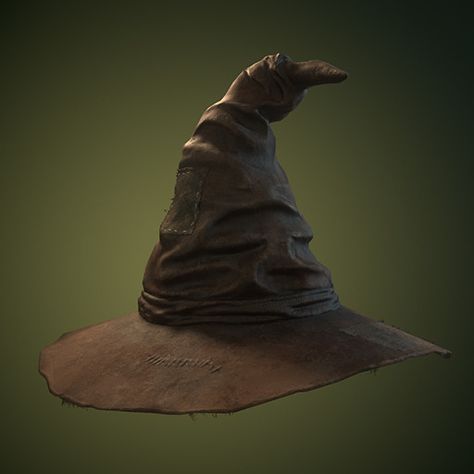 Hat Concept Art, The Sorting Hat, Cartoon Art Drawing, Wizard Costume, Witch Pictures, 3d Sketch, Wizard Hat, Historical Armor, Sorting Hat