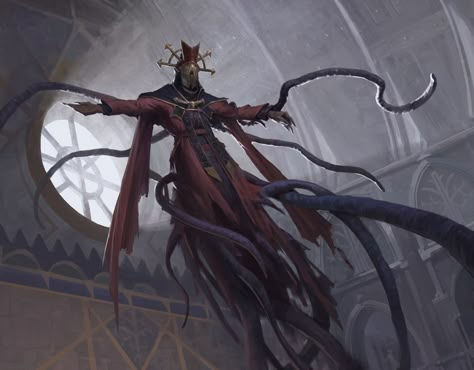 "MTG: Cultist of the Absolute" by Artur Treffner Lovecraftian Horror, Mtg Art, Eldritch Horror, 다크 판타지, Image Painting, Monster Concept Art, Arte Fantasy, Creature Concept, Monster Art