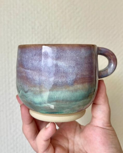 lavender mist + green tea over honey flux on G&S 254 🍡 #ceramics #pottery #clay #stoneware #stonewareglaze #wheeltrowing #keramik #pottersofinstagram #ceramicsofinstagram #mayco #amaco Mayco Glaze Green Tea, Green Tea Glaze Combinations, Lavender Mist, Pottery Glazes, Green Tea, Honey, Glaze, Stoneware, Lavender