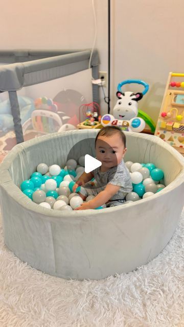 TEAM RIVERA | PARENTHOOD | LIFESTYLE | DIGITAL DIARY on Instagram: "Jayden has a new ball pit from @nubyusa ❤️
His activity area is getting bigger and bigger. All for you my baby boy 😍

#ballpit #nubyusa #nuby #activityarea" Baby Ball Pit, Baby Ball, Ball Pit, You And I, Baby Boy, Instagram