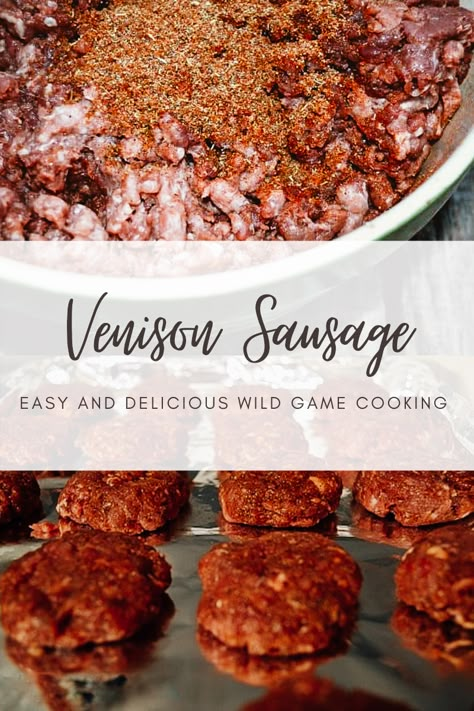 Venison Breakfast Sausage, Deer Sausage, Venison Sausage Recipes, Sausage Spices, Breakfast Sausage Seasoning, Ground Sausage Recipes, Venison Sausage, Elk Recipes, Pork Sausage Recipes