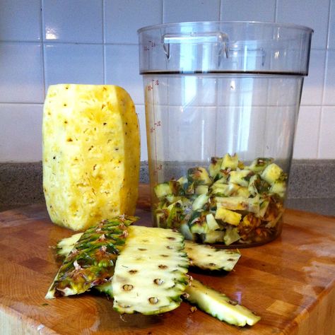 Fermentation Station, Pineapple Vinegar, Preserving Fruit, Vegetable Scraps, Homemade Pantry, Fruit Preserves, Fruit Peel, Mother Earth News, Savory Sauce