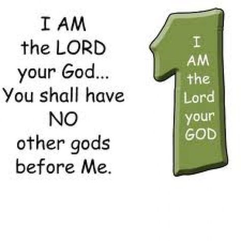 We are to worship the LORD our God only, the great I AM. Ten Commandments Activities, No Other Gods Before Me, Bible Memory Verses, First Commandment, Sandwich Generation, Memory Verses, Bible Story Crafts, The Ten Commandments, Bible Crafts For Kids