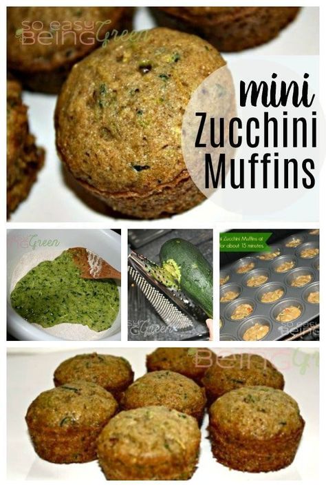 Zucchini Mini Muffins, Muffins Zucchini, Muffin Meals, Zucchini Bread Muffins, Moist Zucchini Bread, Zucchini Muffin, Mini Muffin Recipe, Gluten Free Zucchini Bread, Toddler Muffins