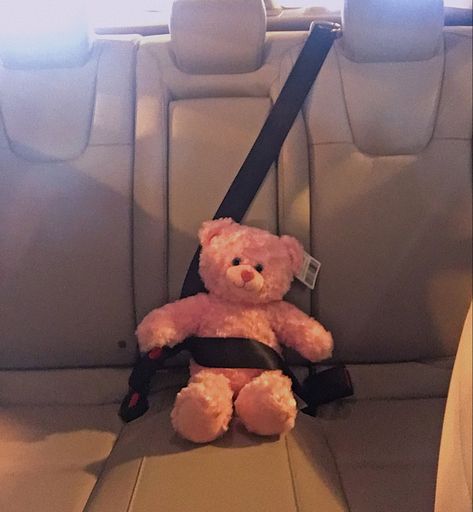 #aesthetic #backseat #car #bear #adorable #cute #pink #tiktok #awh Aesthetic Backseat Car, Car Decor Backseat, Outside Car Decorations, Cozy Car Backseat, Comfy Backseat Car, Aesthetic Car Decoration, Car Decorations Interior Backseat, Cute Car Astethic, Cozy Backseat Car